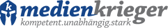 medienkrieger - kompetent.unabhängig.stark - Logo